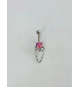 Detaylı Sallantılı Göbek Piercing - Pg0126