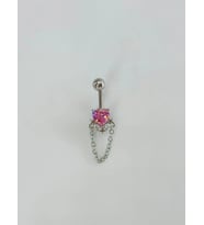 Detaylı Sallantılı Göbek Piercing - Pg0126