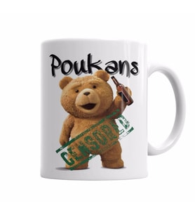 POUKANS TED Kupa Bardak Porselen