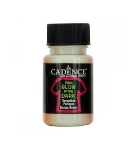 Cadence Fabric Glow In The Dark Karanlıkta Parlayan Kumaş Boyası 50 ml Naturel Yeşil 
