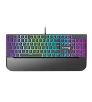 Turbox Tr-Mk10Pd Usb Kablolu (Siyah) Rgb Makro Gaming Mekanik Klavye Pudding Tuş Bilek Destekli Blue Switch Mekanik Rainbow Klavye