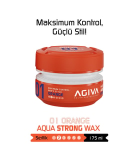 Agiva Orange Güçlü Tutuş ve Esnek Görünüm Sağlayan Wax - 175ML