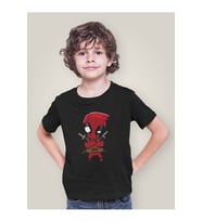 Deadpool Baskılı Unisex Çizgi Film Çocuk Tişört (1-12 Yaş)