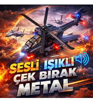 1:72 Ölçek Sesli Işıklı Metal Çek Bırak Savaş Helikopteri Model Oyuncak 25 Cm