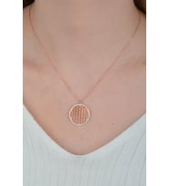 925 Ayar Rose Yaşam Çiçeği Kadın Gümüş Kolye