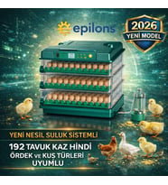 Fx-192 Model Tam Otomatik Kuluçka Makinesi –tüm Kanatlı Hayvanlara Uyumlu Yeni Nesil Su Hazneli Süng