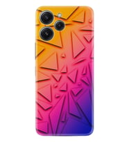 Xiaomi Redmi 12 128 GB 4 GB Ram Kılıf Silikon Desen Özel Seri Üçgenler 1635