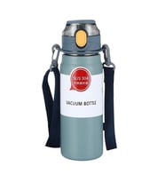304 L Çelik Mavi 800 ml Askılı ve Pipetli Matara Suluk cin411mv-8