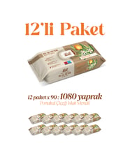 Portakal Çiçeği Kokulu Islak Mendil 12x90 Pk 1080 Yaprak Doğal Esans , Geri Dönüştürülebilir Kumaş