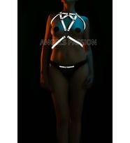 V-Log Elbise Aksesuarları Beyaz Reflektörlü Harness