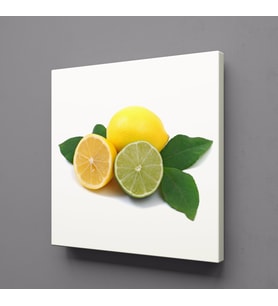 LİMON İKİLİ KANVAS TABLO 120x120cm (Karışık)