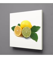 LİMON İKİLİ KANVAS TABLO 120x120cm (Karışık)
