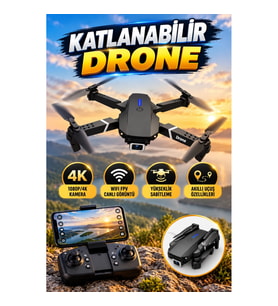 Katlanabilir Drone 1080P/4K Kamera Wi-Fi FPV Yükseklik Sabitleme ve Akıllı Uçuş Özellikli