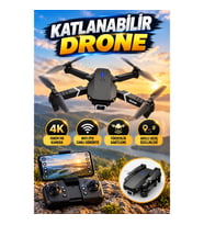 Katlanabilir Drone 1080P/4K Kamera Wi-Fi FPV Yükseklik Sabitleme ve Akıllı Uçuş Özellikli