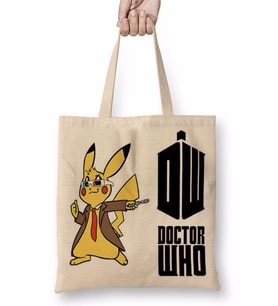 Pokemon Go Pikachu Raichu Doctor Who Bez Çanta Uzun Saplı