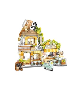 Lz-1382 Loz Küçük Ayi Kafe Çi̇çekçi̇ Ponda Çay Evi̇ 1077 Parça Block Oyuncak