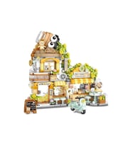 Lz-1382 Loz Küçük Ayi Kafe Çi̇çekçi̇ Ponda Çay Evi̇ 1077 Parça Block Oyuncak