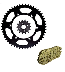 Yamaha MT 09 - Tracer 900 Zincir Dişli Seti Oringli Gold Zincir _ Supermoto (Renksiz)