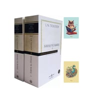 Savaş ve Barış - 2 Kitap Takım - Hasan Ali Yücel Klasikler Dizisi-Tolstoy-İş Banka-Not Defterli Seti