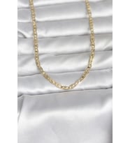 CM 14K Gold Renk Lazer Kesim Zincirli Model 60 cm Kadın Kolye 5886 - HPSBYI5500-1206
