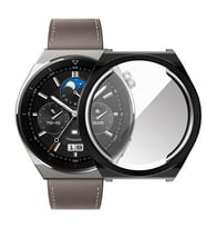Ally Huaewei Watch GT 3 Pro 43mm Kılıf 360 Full Koruma Ultra İnce Silikon Kılıf (Siyah)