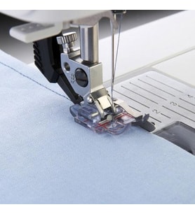 Pfaff Kırkyama Düz Dikiş Ayağı 1/4'' (Siperli) Şeffaf IDT