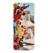 Xiaomi Redmi 12C Kılıf Silikon Desen Özel Seri Gerçek Çiçekler 1743