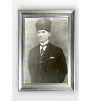 Gümüş Çerçeveli Atatürk Tablo cv1213