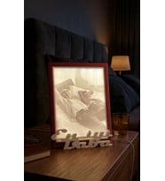 Babalar Gününe Özel Lithophane Işıklı Çerçeve