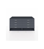Kronos Konsol 8 Çekmeceli  176x59x99 Antrasit-Antrasit