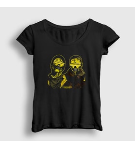 Presmono Kadın Siyah Control Twenty One Pilots T-Shirt 119521tt