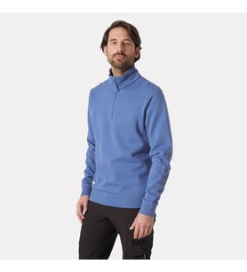 Helly Hansen Workwear Klasik Half Zıp Sweatshirt -79325 M-930-Gri Melanj (Grey Melange)