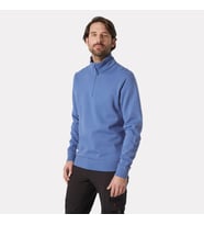 Helly Hansen Workwear Klasik Half Zıp Sweatshirt -79325 M-930-Gri Melanj (Grey Melange)