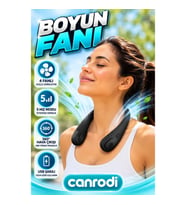 4 Fanlı Bıçaksız Boyun Fanı – 5 Hız Modlu, 360° Hava Çıkışlı ve USB Şarjlı