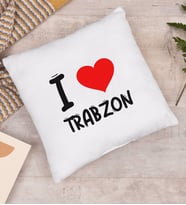 BK Gift I Love Trabzon Tasarımlı Yastık - Model 1