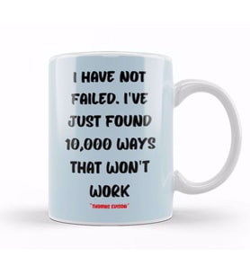 Thomas Edison Quotes Motivation Quotes   Entrepreneurs İnspiration Success Work Gifts Kupa Bardak Porselen