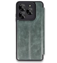 Newface General Mobile Era 50 Kılıf Flip Cover - Koyu Yeşil