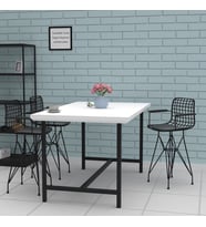 Knsz ufak boy tel bar sandalyesi 4 lü uslu syhsyh kolçaklı 55 cm oturma yüksekliği mutfak bahçe cafe ofis