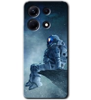 İnfinix Note 30 Pro Kılıf HD Desen Baskılı Kılıf - Astronot Yalnızlığı