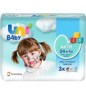 UNI BABY ISLAK MENDİL AKTİF 3 LÜ