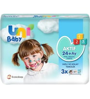 UNI BABY ISLAK MENDİL AKTİF 3 LÜ