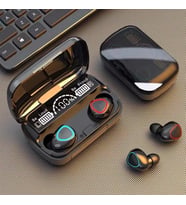 Newest M10 Earbuds TWS Kulak içi Kablosuz LED Göstergeli Kulaklık - Bluetooth 5.1 , Led , Wireless V5.3 , Hi-Fi , Powerbank Özellikli (Siyah)