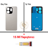 Infinix Smart 9 Titanyum Uyumlu Arka Kapak + B7000 Yapıştırıcı Arka Cam Batarya Pil Kapağı