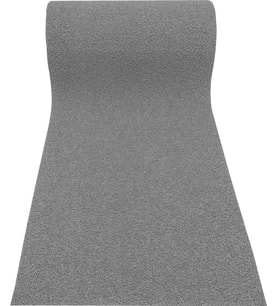 ABK PLASTİK Kıvırcık Paspas 14mm Kaymaz Yolluk Kaydırmaz Halı 120cm x 7m (Gri)