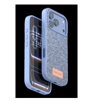 Onegif İphone 18 Pro Max Bright Simli Kapak - Mavi