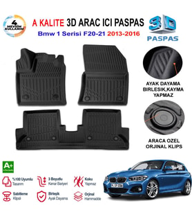 Bmw 1 Serisi F20-21 3D Paspas Havuzlu Pro 2013-2016 Arası