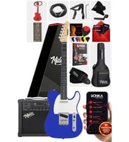 Midex TLX-50BL-25AMP Tele Kasa Maple Klavye 2 Single-Coil 25W Amfili Elektro Gitar