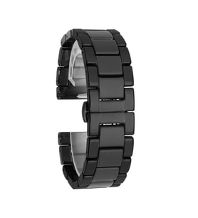 Lexroo Huawei Watch GT 3 42mm Mat Seramik Metal Kordon - Parlak Siyah
