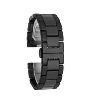 Lexroo Huawei Watch GT 3 42mm Mat Seramik Metal Kordon - Parlak Siyah
