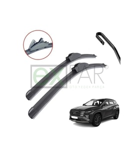 Hyundai̇ Tucson Ön Cam Si̇lecek Süpürgesi̇ Takimi 2021 - 2024 Uyumlu Model Sağ Sol